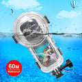 For Insta360 X5 PULUZ 60m Waterproof Sealed Diving Case, Waterproof Diving Case