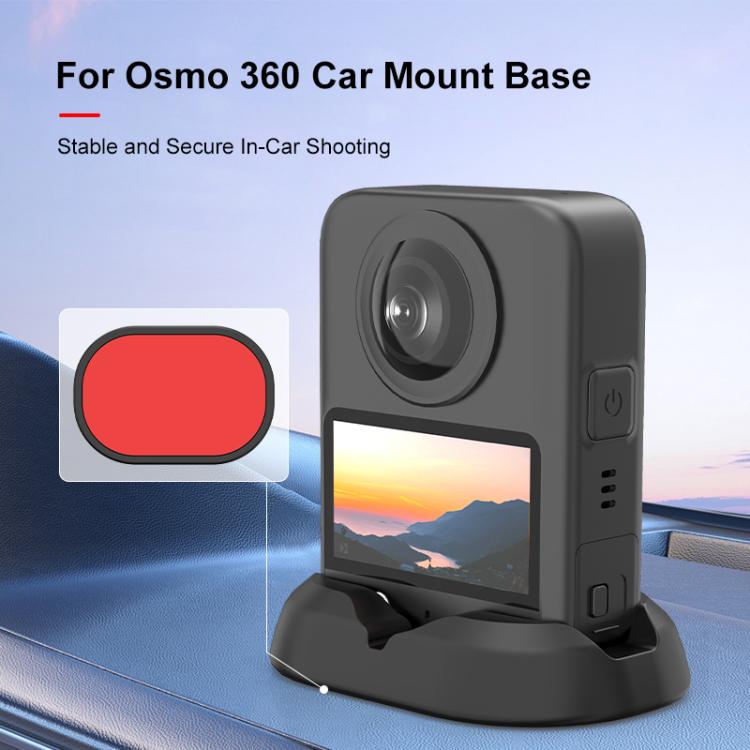 For DJI Osmo 360 PULUZ Car Silicone Base Stand, For DJI Osmo 360 Car Silicone Base