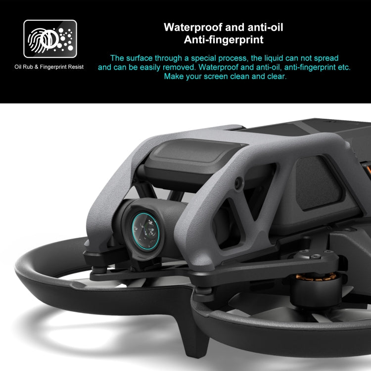 Für DJI Avata PULUZ 2 Stück Drohnen-Objektiv-Schutzfolie aus gehärtetem Glas, für DJI Avata
