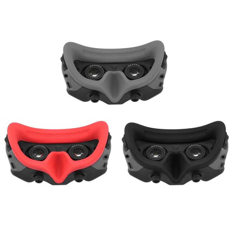 For DJI Avata Goggles 2 PULUZ Flying Eye Mask Silicone Protective Case(Red)