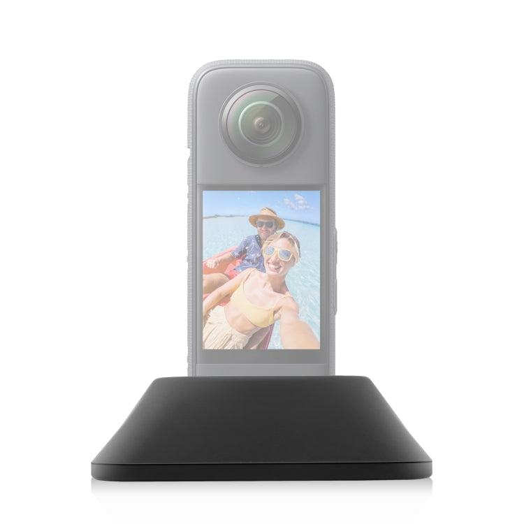 For Insta360 X3 PULUZ Silicone Base Desktop Stand(Black)