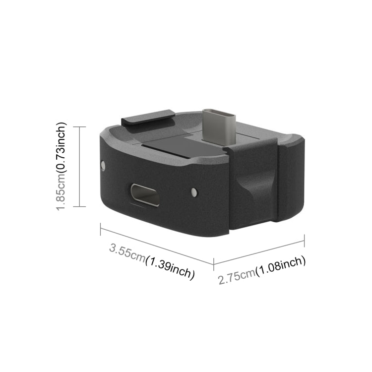 Für DJI OSMO Pocket 3 PULUZ USB-C / Typ-C Dockingstation Desktop-Ladestation Halterung aus Aluminiumlegierung, Desktop-Ladestation