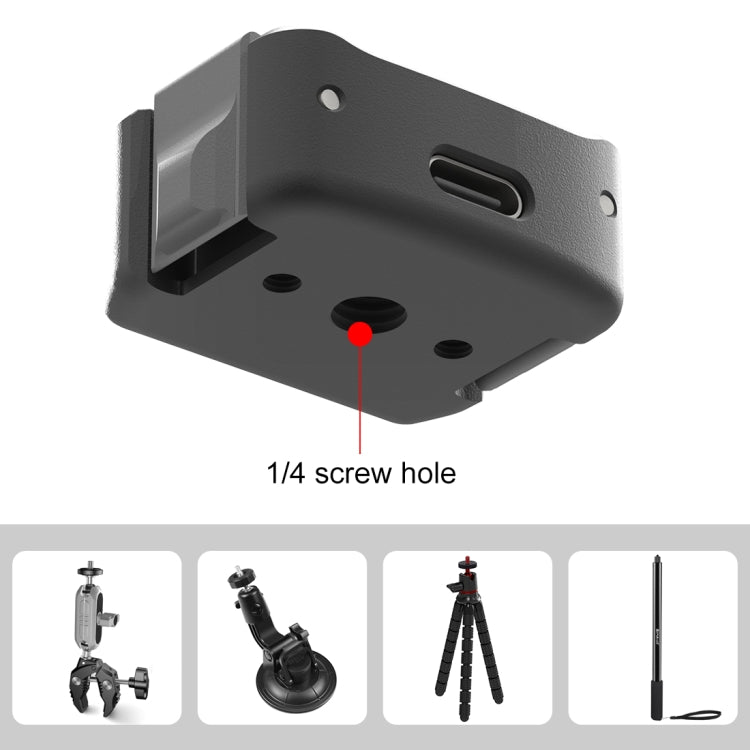 Für DJI OSMO Pocket 3 PULUZ USB-C / Typ-C Dockingstation Desktop-Ladestation Halterung aus Aluminiumlegierung, Desktop-Ladestation