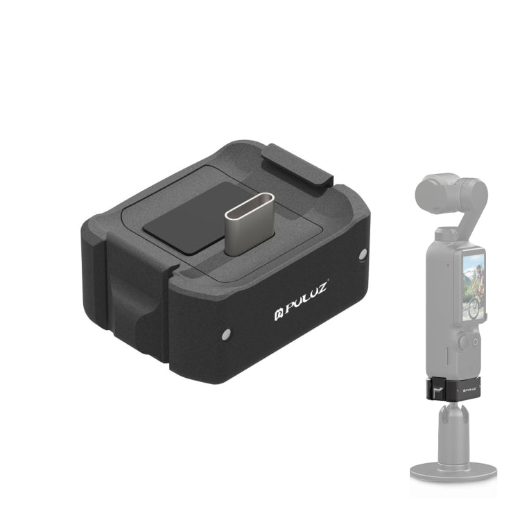 Für DJI OSMO Pocket 3 PULUZ USB-C / Typ-C Dockingstation Desktop-Ladestation Halterung aus Aluminiumlegierung, Desktop-Ladestation
