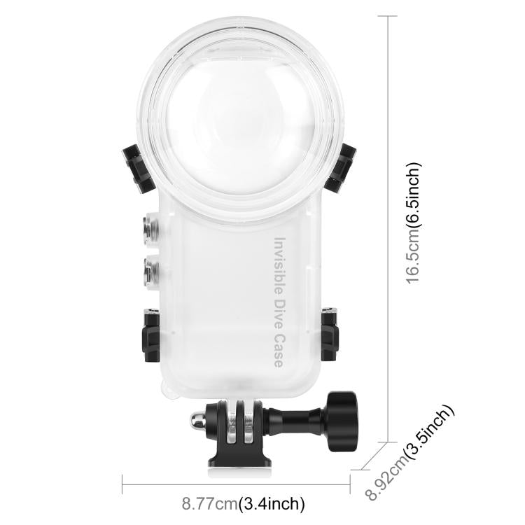 Für Insta360 X4 PULUZ 50m Wasserdichtes Versiegeltes Tauchgehäuse, Für Insta360 X4