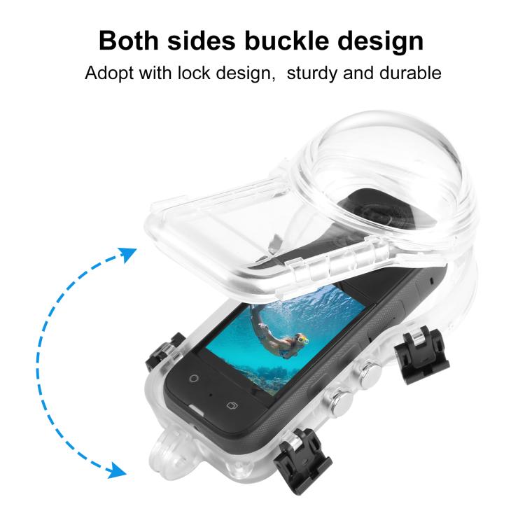 Für Insta360 X4 PULUZ 50m Wasserdichtes Versiegeltes Tauchgehäuse, Für Insta360 X4