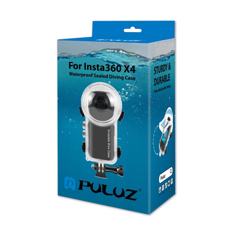 Für Insta360 X4 PULUZ 50m Wasserdichtes Versiegeltes Tauchgehäuse, Für Insta360 X4