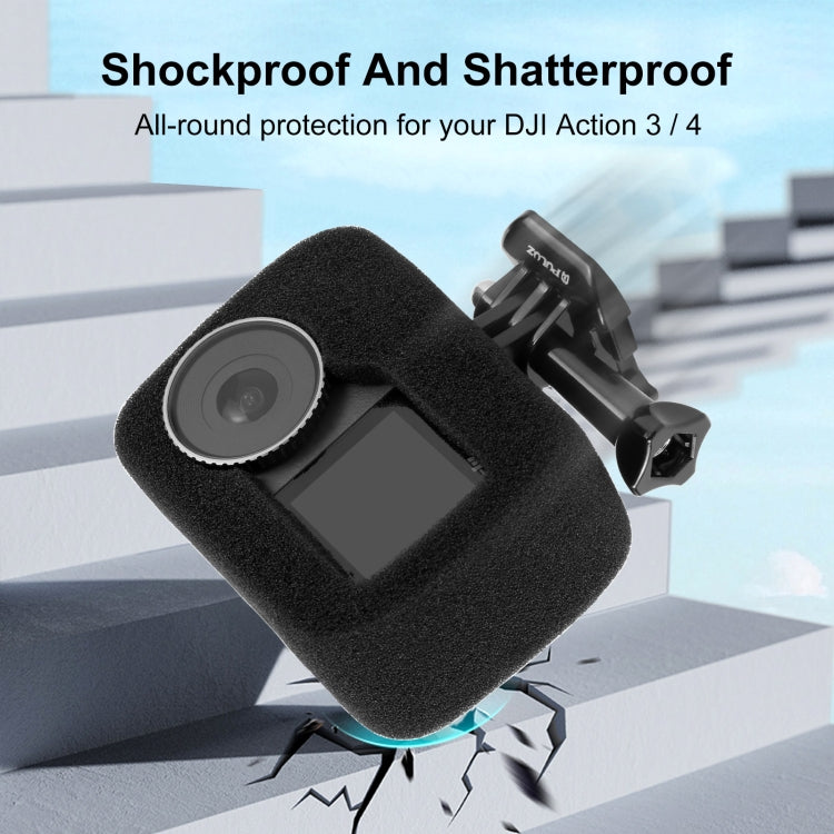 Für DJI Osmo Action 4 / 3 PULUZ Windschutzscheibe aus hochdichtem Schaumstoff, Für DJI Osmo Action 5 Pro / 4 / 3