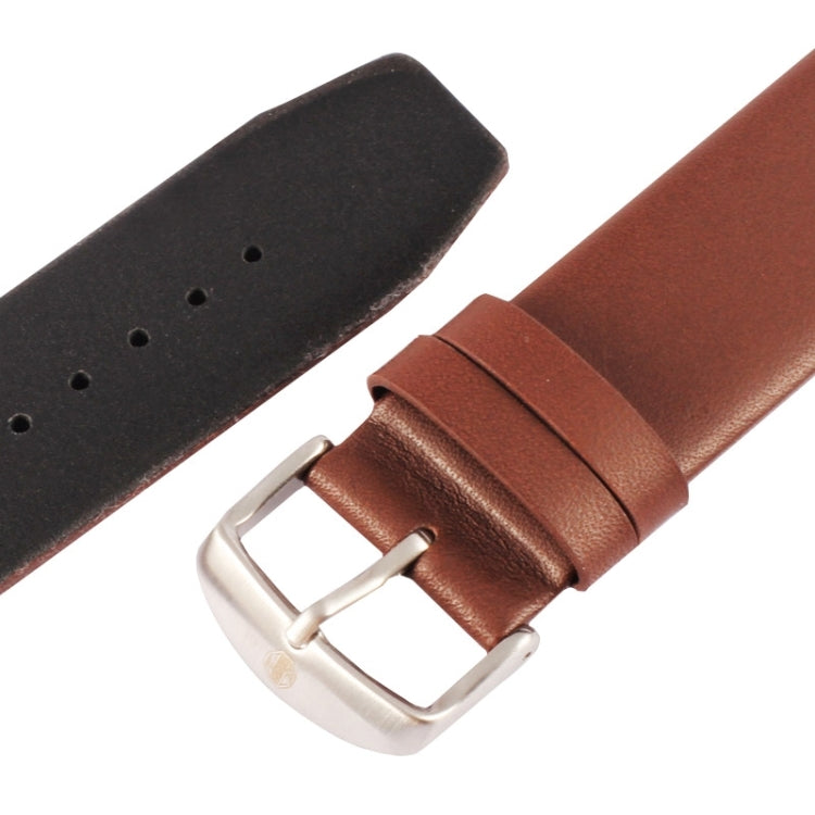 Kakapi für Apple Watch 42mm Armband aus echtem Leder mit feiner Textur und gebürsteter Schließe sowie Konnektor