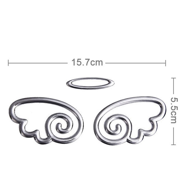3D-Autoaufkleber, Dämonen-Motiv (Größe: 15 cm x 5,5 cm), Krebs-Motiv (Größe: 10 cm x 8 cm), Engelsflügel (Größe: 16 cm x 5,5 cm), Flügel-Motiv (Größe: 15,7 cm x 5,5 cm), Fußabdruck-Motiv (Größe: 7 cm x 6 cm), Rosen-Motiv (Größe: 10,5 cm x 8 cm)