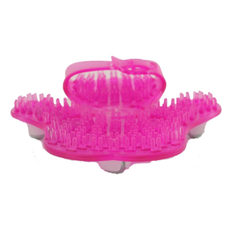 Thickened Palm-shaped Handheld Ball Meridian Massager, Nine balls Magenta, Nine balls Blue