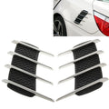2 PCS Hood Side Shark Gill Simulation Air Flow Vent Fender Sticker for Car Decoration, Size: 22cm x 20cm x 2cm, 220mm x 200mm x 20mm