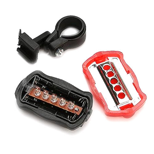 5 LED Water Resistant Bike Bicycle Head Light+ Rear Safety Flashlight, Bicycle Head Light+ Rear Safety Flashlight