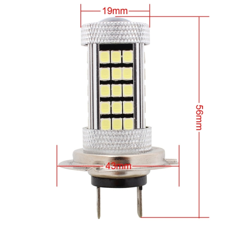 2 Stück H7 12,6W 630LM 6500K Weißlicht 2835 SMD 66 LED Auto Nebelscheinwerfer, DC12V, H7