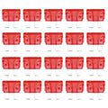 100 PCS Auto Mini Blade Fuse (30A) , DC 12V, 10A Red