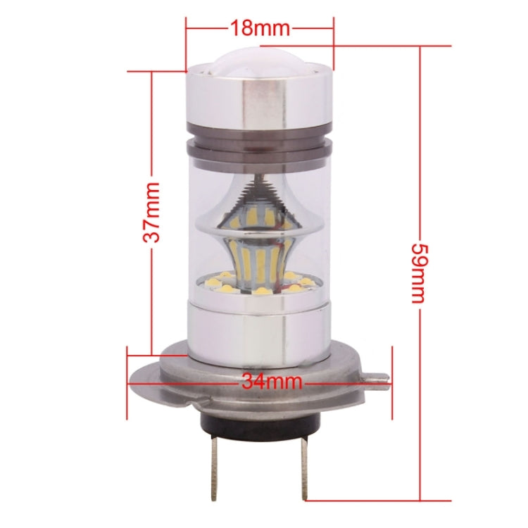 H7 850LM 100W LED Car Front Headlights / Daytime Running Light / Driving Lamp Bulb, DC 12-24V, H7