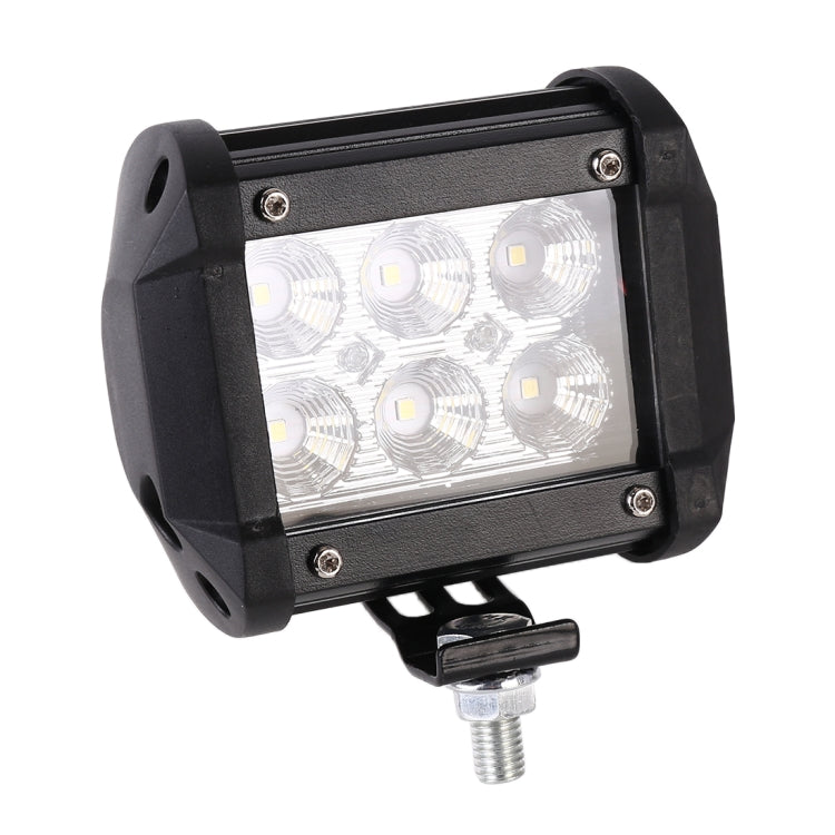 18W  6 LED White Light Floodlight Engineering Lamp / Waterproof IP67 SUVs Light, DC 10-30V