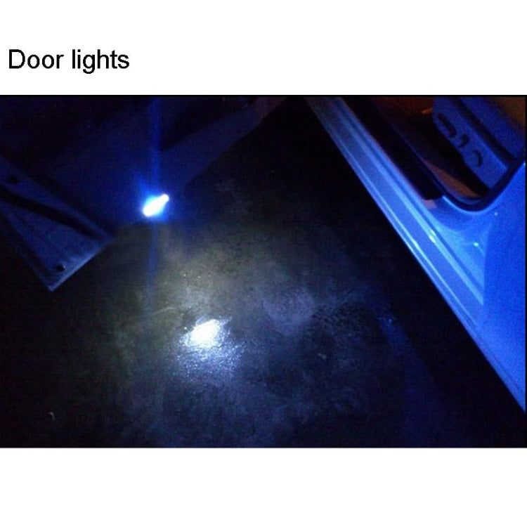 2 PCS T10 2W 120-140LM 6 LED Ice Blue 5050 LED Brake Light for Vehicles, DC12V, 6  5050 LEDs, 6 5050 LEDs, 6 LED 5050 LEDs