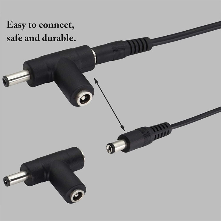2A 5.5 x 2.1mm DC Power Supply Adapter Plug Coiled Cable Car Charger, Length: 40-140cm, 5.5 x 2.1mm