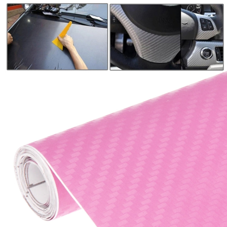 Car Decorative 3D Carbon Fiber PVC Sticker, Size: 127cm x 50cm