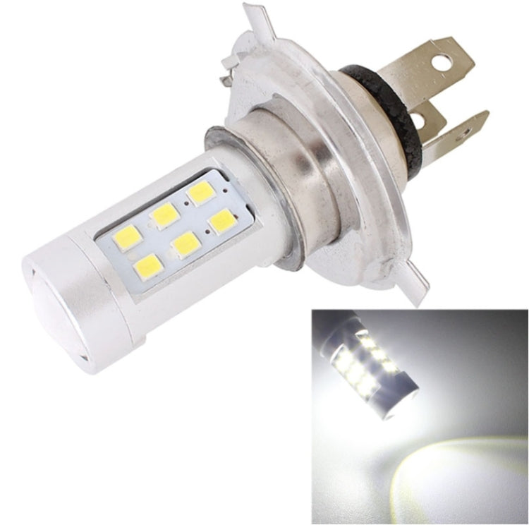 H4 4.2W 630LM White Light 21 LED 2835 SMD Car Headlamp Bulb, Constant Current, DC 12-24V, H4 4.2W