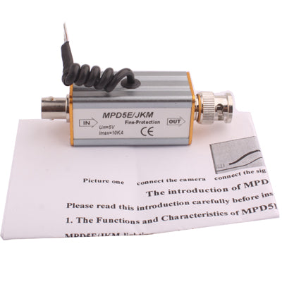 BNC F Input Connector Coaxial Video Signal Arrester Surge Protector, BNC