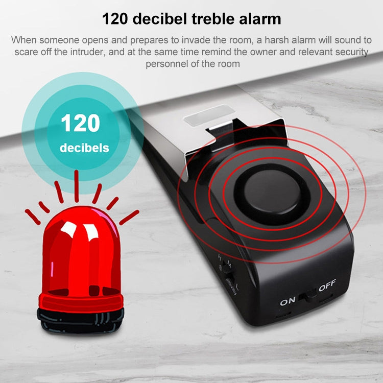HH-MD001 Door Stop Wedge Alarm for Home and Travel