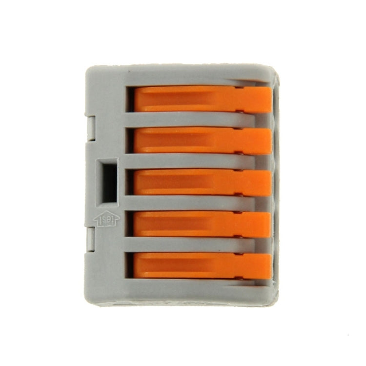 10 Stk. universelle, kompakte 5-Pin-Druckklemmen-Steckverbinder ohne Löten, 5-polig