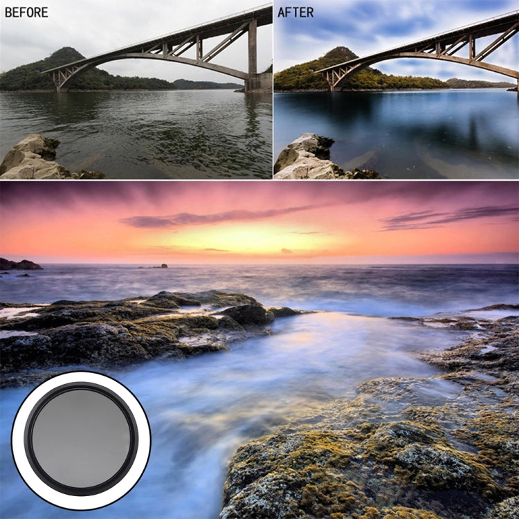 72mm ND Fader Neutral Density Adjustable Variable Filter ND 2 to ND 400 Filter