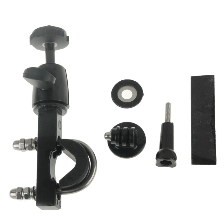 Handlebar Seatpost Big Pole Mount Bike Moto Bicycle Clamp with Tripod Mount Adapter & Screw for GoPro, Insta360, DJI and Other Action Cameras, Moto Bicycle Clamp
