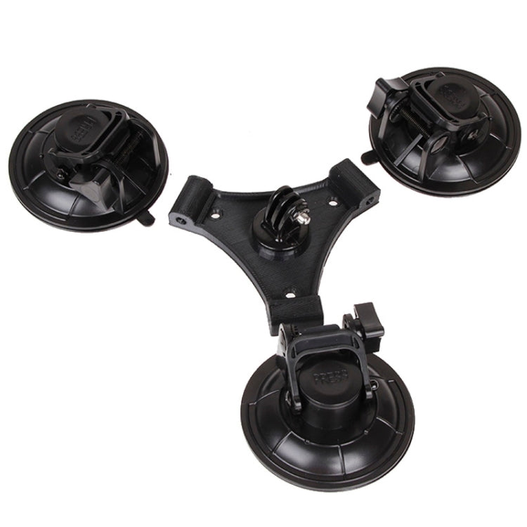 XM70-B Triangle Direction Suction Cup Mount with Hexagonal Screwdriver for GoPro, Insta360, DJI and Other Action Cameras, For GoPro HERO9 XM70-B
