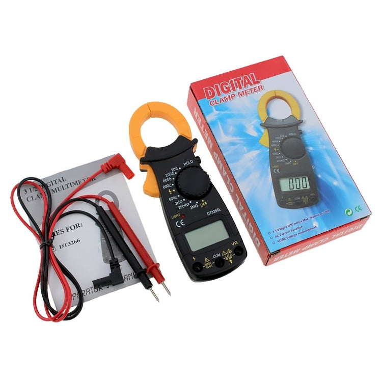 3 1/2 Digital Clamp Meter, Max Reading of 1999, DT3266L