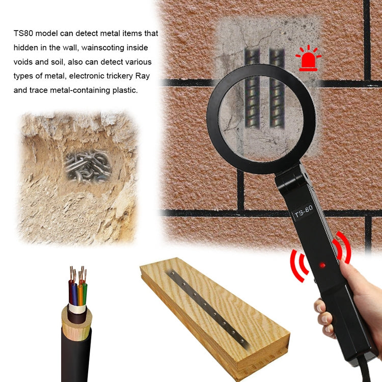 TS-80 Portable Folding Hand-Held Security Metal Detector Scanner