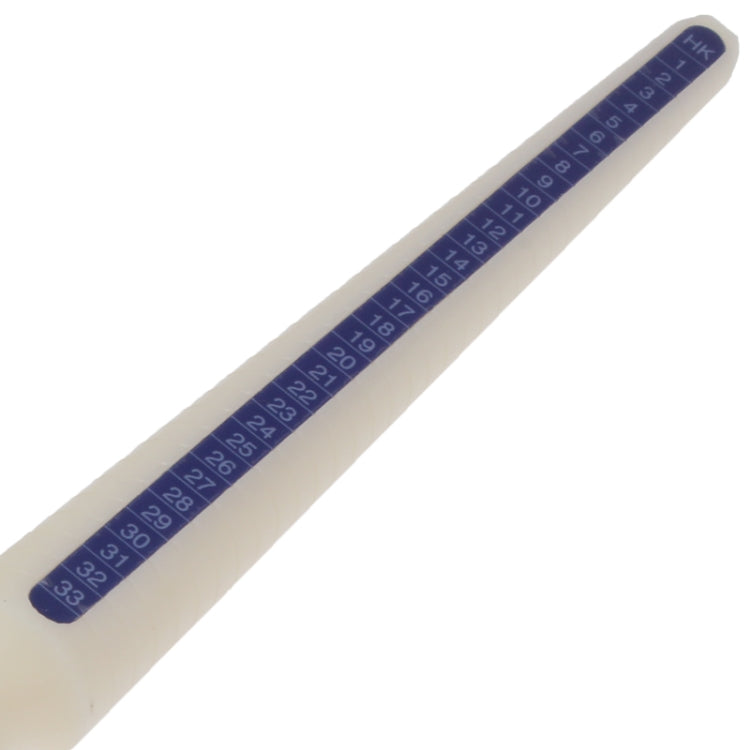 Finger Size Measuring Tool with 33 Plastic Finger Rings Set