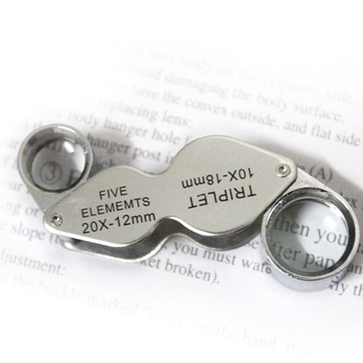 10X - 20X Portable & Rotatable Handheld Jewelry Loupe Magnifier Reading Magnifier (MG22181), 10X - 20X