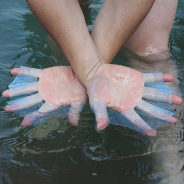 Silicone Swimming Web Fins Hand Flippers Training Gloves, S, Size: S Green, Size: S Blue, Size: S Magenta