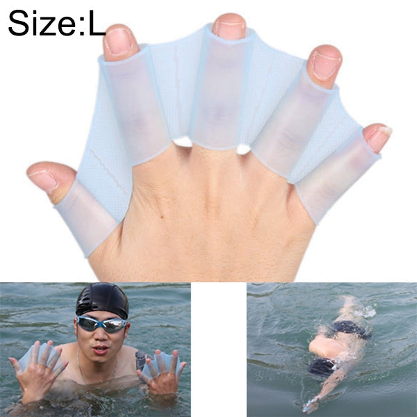 Silicone Swimming Web Fins Hand Flippers Training Gloves, L, Size: L Green, Size: L Blue, Size: L Magenta