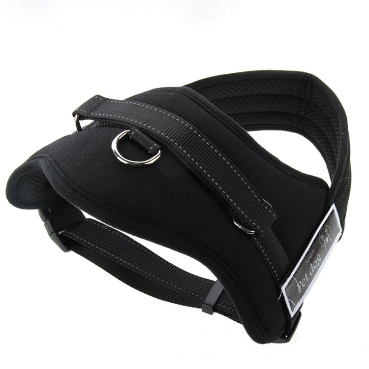 Soft Thicken Pet Chest Suspenders Dog Traction Rope, Size: M (50-65cm), Size: M (50-65cm)(Black)