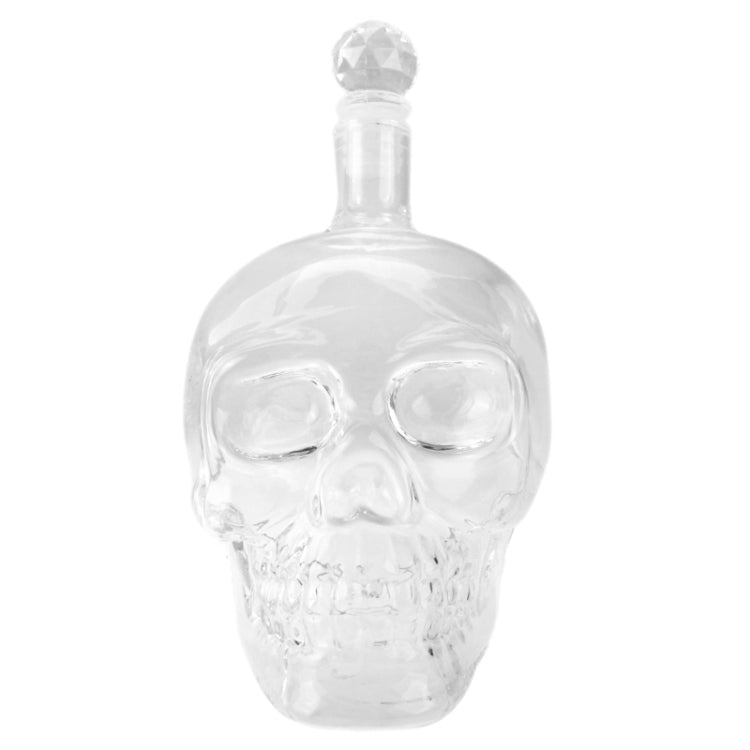 Crystal Glass Skull Bottle for Vodka & Whiskey & Beer Liqueur & Red Wine & Other Beverage, 1000ML