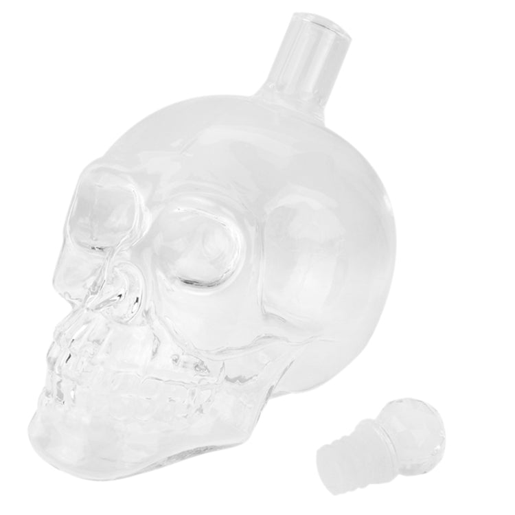 Crystal Glass Skull Bottle for Vodka & Whiskey & Beer Liqueur & Red Wine & Other Beverage, 1000ML