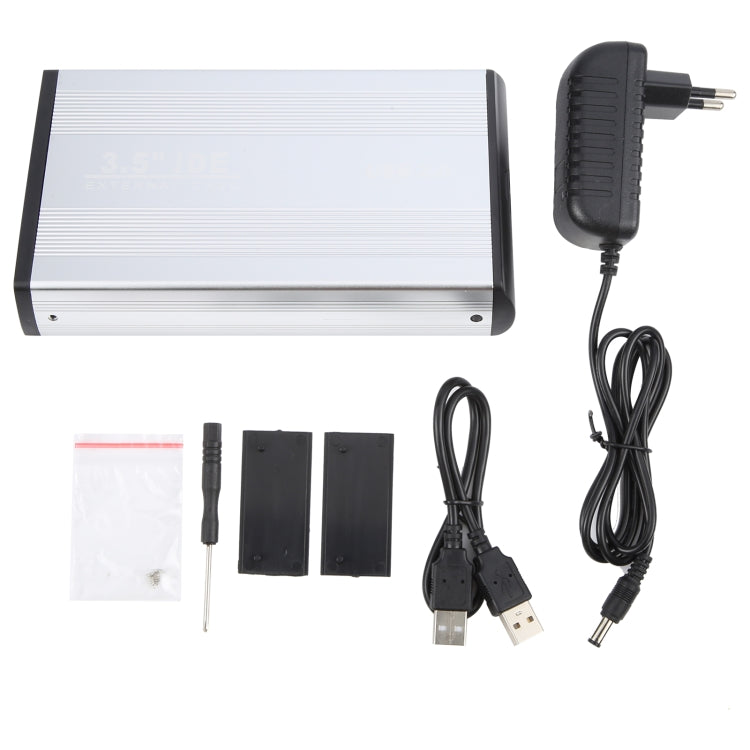 3.5 Inch IDE HDD External Enclosure Aluminium USB Case