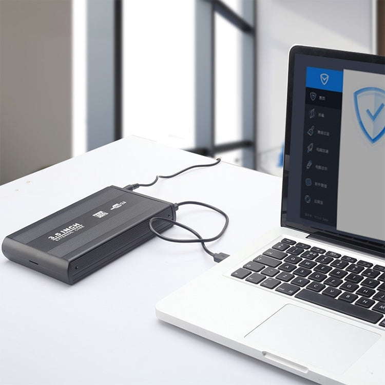 3,5 Zoll Festplattengehäuse SATA extern, unterstützt USB 2.0, SATA mit 2.0A Netzteil, SATA mit 1.5A Netzteil