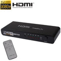 5-Port Full HD 1080P HDMI-Switch mit Umschalter & Fernbedienung, Version 1.3 (5 HDMI-Eingänge, 1 HDMI-Ausgang) (Schwarz)