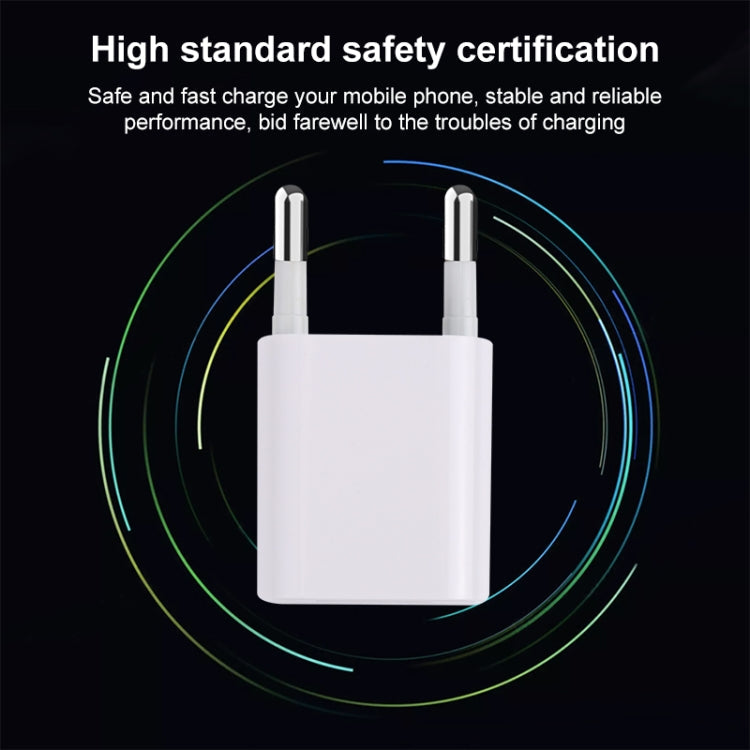 A2165 5V 1A Einzel-USB-Mini-Reiseladegerät, US-Stecker, EU-Stecker