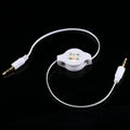 Aux Audio Cable 3.5mm Male to Male Retractable Cord, Compatible with Phones, Tablets, Headphones, MP3 Player, Car/Home Stereo & More, Length: 11cm  to 80cm