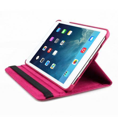 For iPad 9.7 (2018) & iPad 9.7 (2017) & Air 2 & Air 360 Degree Rotation Litchi Texture Leather Case with 2 Gears Holder