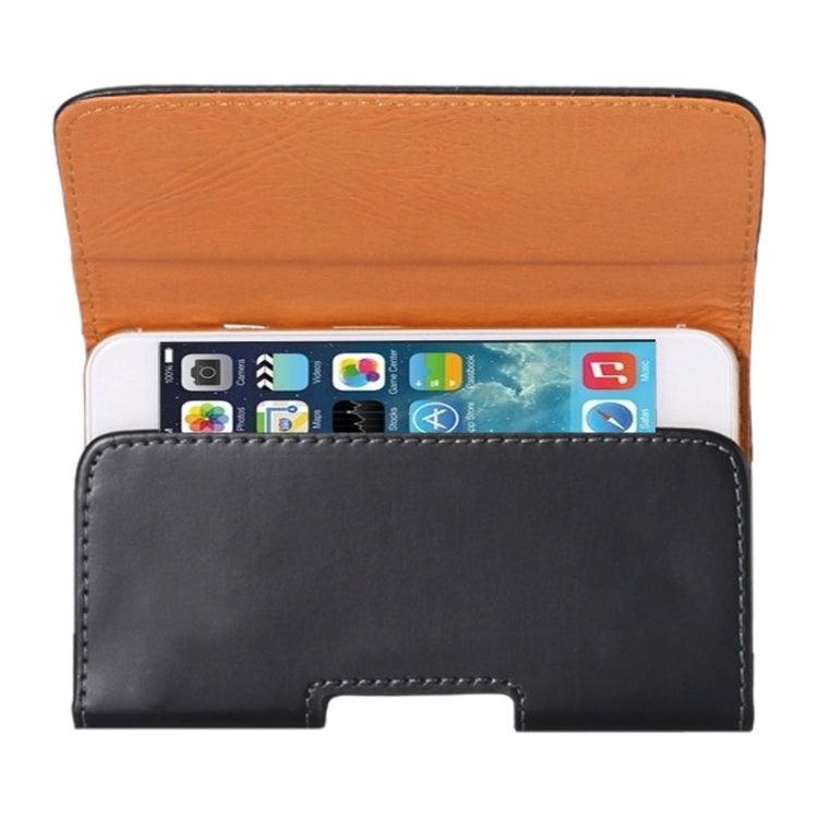 Crazy-Horse-Lederhülle mit vertikalem Klappmechanismus / Gürteltasche mit rückseitiger Klammer für iPhone 5S