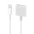8 Pin Male to 30 Pin Female Sync Data Cable Adapter, Cable Length: 14cm, 14cm 8 Pin Male to 30 Pin