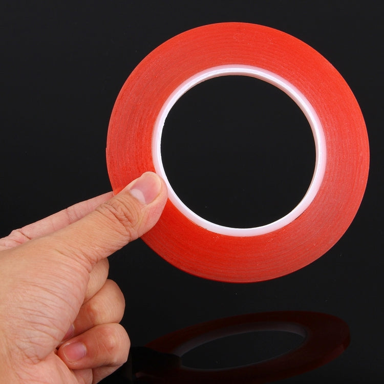 5 mm breites doppelseitiges Klebeband für iPhone / Samsung / HTC Mobiltelefon-Touchpanel-Reparatur, Länge: 25 m, Breite: 5 mm (Rot)