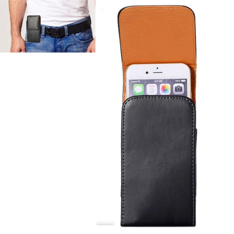 Crazy Horse Textur Vertikal Klapp-Lederhülle / Gürteltasche mit rückseitigem Clip für iPhone 6 Plus